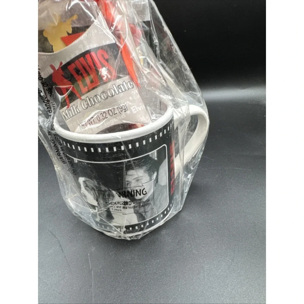 Elvis Presley Hot Cocoa Mug Gift Set Elvis Presley 2012 Hound Dog NIP HTF